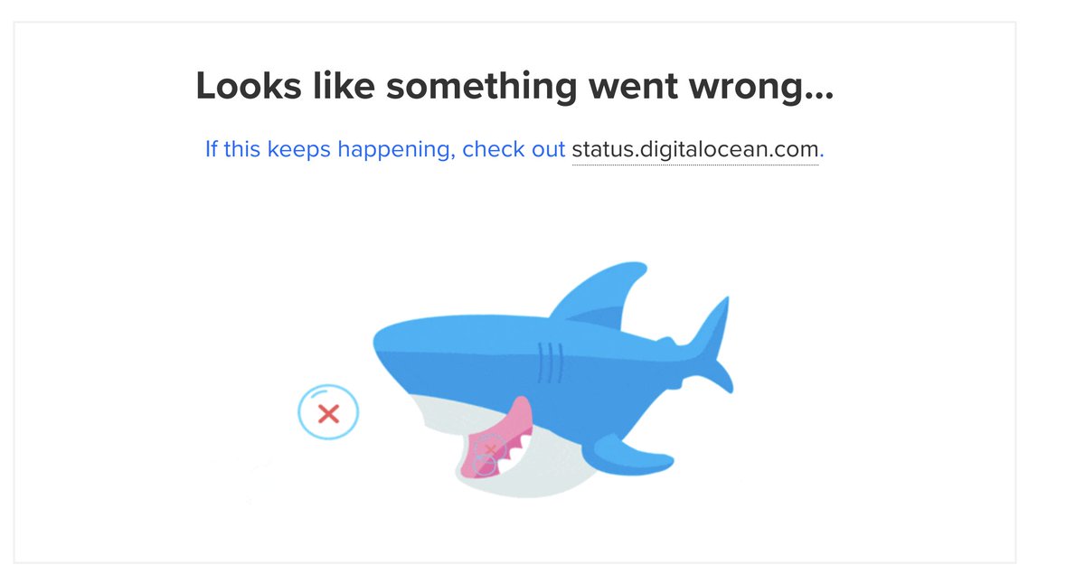 Hey <a href="/digitalocean/">DigitalOcean</a>, part of your thing is down in LON1 apparently... status page says all green, but I keep getting this when I try to view volumes, droplets, and images.

The rest of the options work.