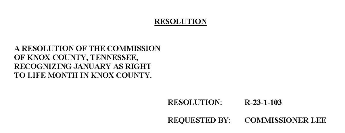 KnoxRepublican's tweet photo. The platform of the Republican Party supports "that the unborn child has a fundamental right to life which cannot be infringed." Congratulations to Commissioner Rhonda Lee on successfully passing a resolution recognizing January as Right to Life Month in Knox County. https://t.co/g4wUXONALq