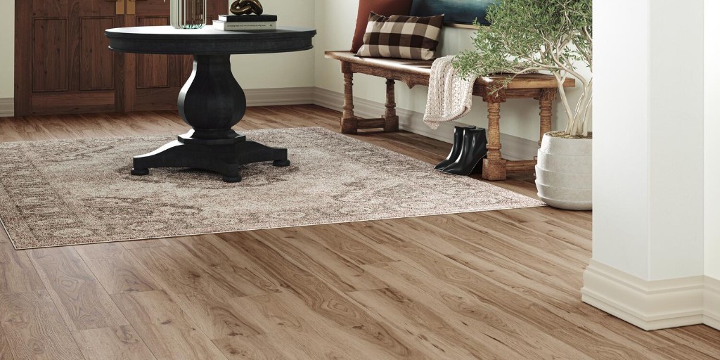 SNEAK PEEK: Preservation, one of our new ADURA® luxury vinyl floors, combines distinctive graining realistic knot holes &amp; spalting with our exclusive CraftedEdge™ technology. Preservation will be available in stores June 2023. Learn more: Floors.com/Preservation #TISE2023