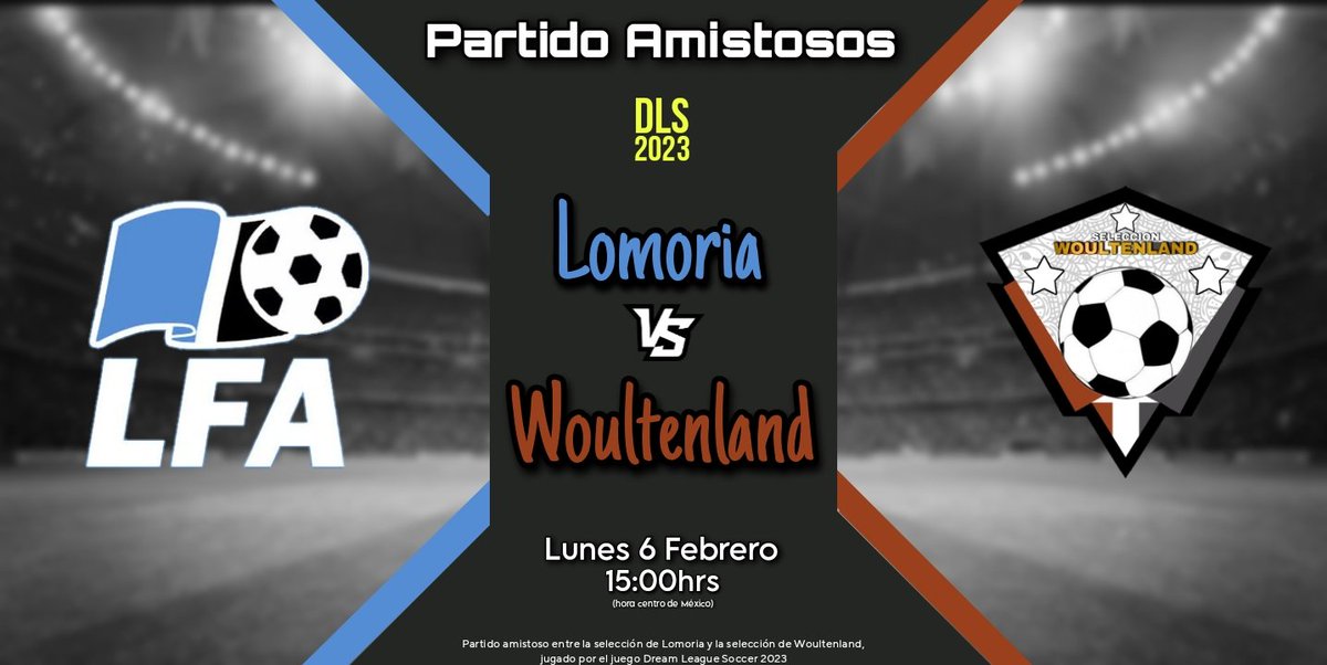 Anunciamos el partido amistoso con <a href="/LomoriaFA/">Lomoria Futbala Asocio</a>, el Lunes 6 a las 15:00hrs (hora centro de México)