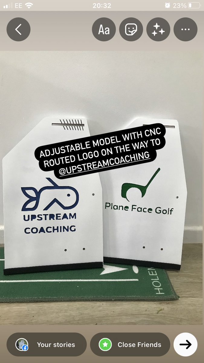 Upstream Coaching with an an awesome looking logo added to the Plane Face Putting Aid 🤩🤩🤩 

Coupled with his @captogolf peoples putting will be improving in Plymouth and North Devon 🔥🔥🔥

#putting #capto #captoputting #puttingcoach #pga #pgapro #golflessons #golfcourse