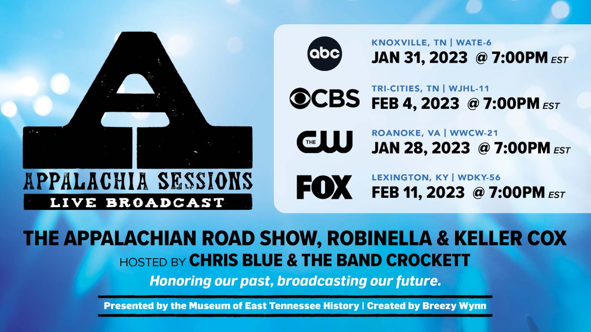 eastTNhistory's tweet photo. 📺 Knoxville, tune into @6News this evening at 7 to watch the January episode of @appysessions .
The next live taping is Monday, February 13. Visit https://t.co/SSlOiLL4iA for details on how to attend a live taping.
#eastTNhistory #appysessions https://t.co/QIqh1oUaXF