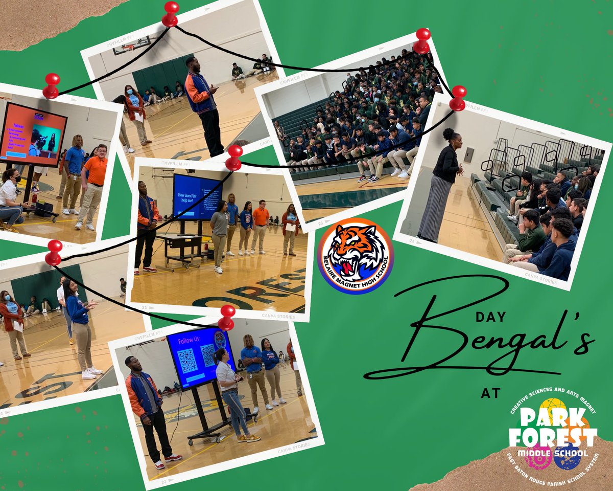 PFM_Magnet's tweet photo. Today, our 8th grade students attended a presentation by staff and students from @belairemagnethigh. 

#STEAMatPFM
#ebrmagnet
#180daysofexcellence https://t.co/tfZkRtCVnR