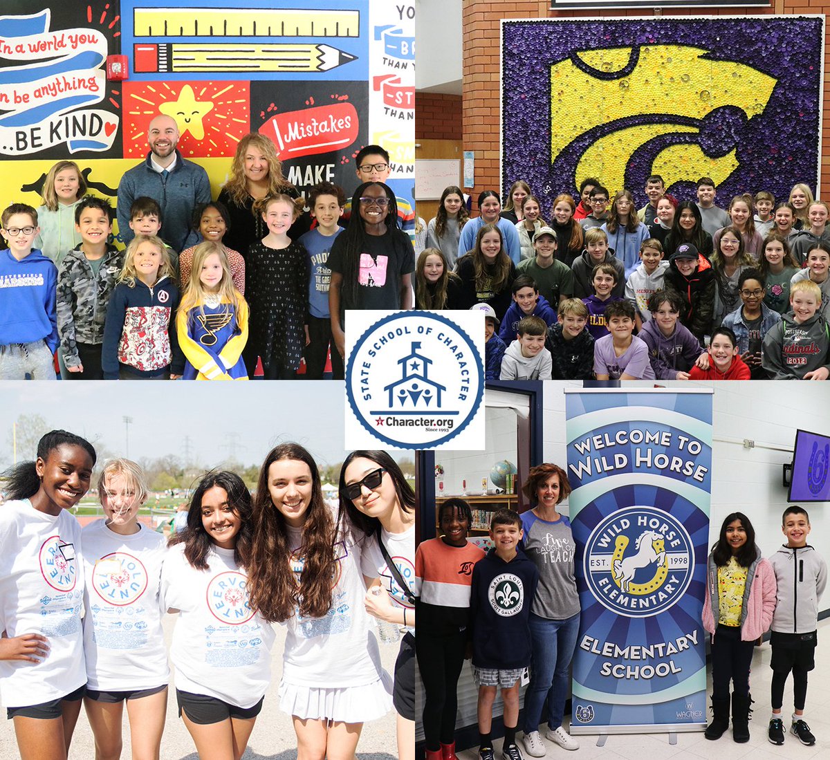 Congratulations to Chesterfield, LaSalle Springs, Marquette and Wild Horse, which are among 73 schools nationally and 13 in Missouri to earn Character.org's State Schools of Character distinction! #ForwardwithCharacter

Learn more: rsdmo.info/SSOC2023