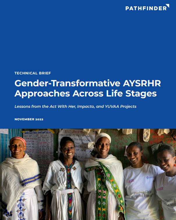 PathfinderInt's tweet photo. 📘New publication!📘

Lessons from our #AYSRHR gender-transformative approaches: https://t.co/KA85AwFDTV https://t.co/gbCcS7mT80