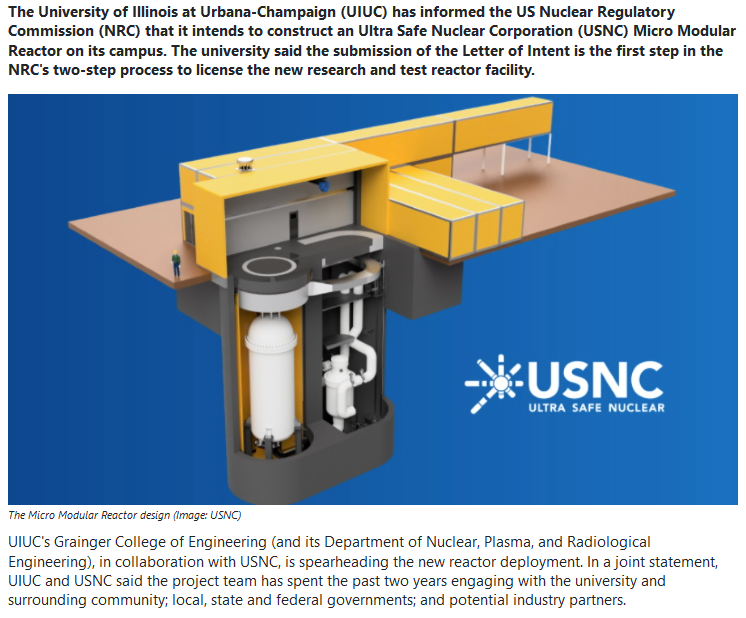 US university plans to build microreactor
world-nuclear-news.org/Articles/US-un…
#nuclear #uranium #thorium #repeal140A #auspol #AusPol2022