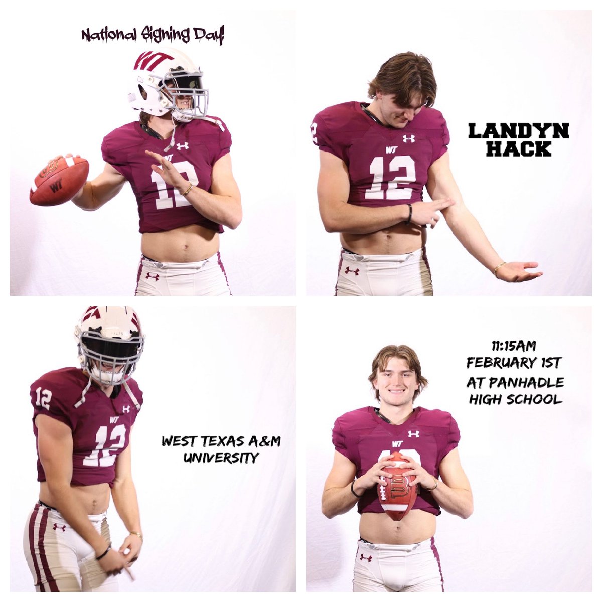 February 1st @ 11:15am! <a href="/HackLandyn/">Landyn Hack</a> Signing with <a href="/WTAMUFootball/">Buffalo Football</a> Go Buffs!
