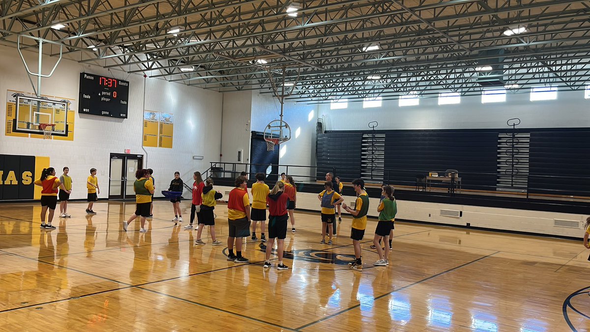 pcpumas's tweet photo. First day of the square dancing unit- forming squares. #StateDance #WeArePC https://t.co/6BSBLttiTR