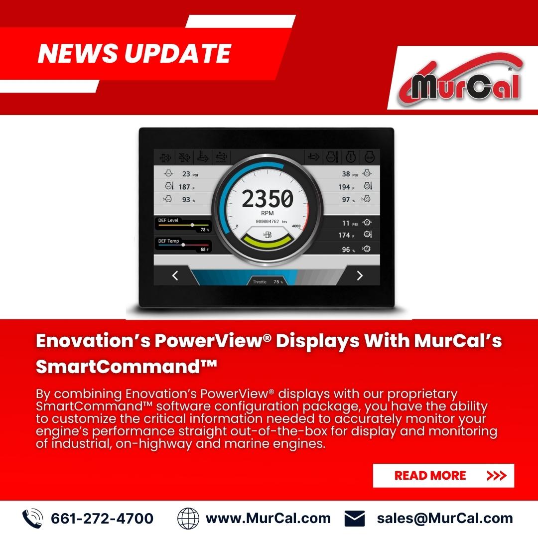 murcal's tweet image. Enovation’s PowerView® Displays with MurCal’s SmartCommand™ are a Match Made In Engine Heaven! Read our latest article to learn more!
murcal.com/blog/smartcomm…
#smartcommand #Tuesday #blog #newblog #new #article #learn #learning #learnmore #readmore #newarticle #enovationcontrols