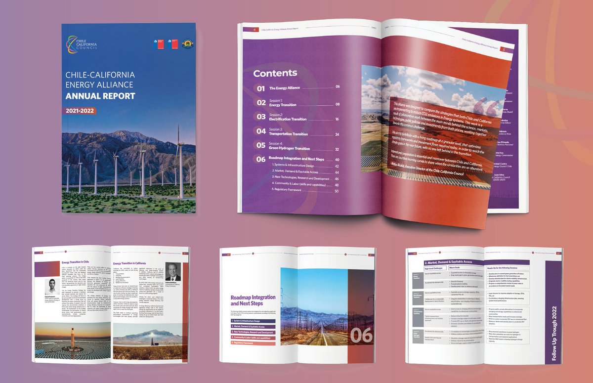 LANZAMIENTO⚡ Reporte de la Alianza de #Energía Chile-California 2021-22, el cual busca comparar las estrategias que los #MellizosTranshemisféricos están implementando para reducir las emisiones de #CO2 en sus sistemas de energía. 

👉LEE EL REPORTE: chile-california.org/wp-content/upl… (1/6)