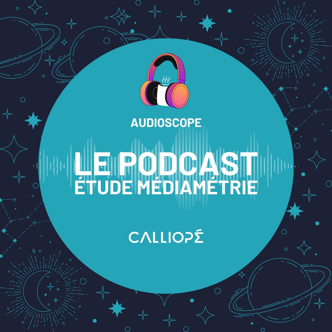 calliope_agency's tweet photo. 🔮 Vous êtes du signe du #Podcast ?
Alors, préparez-vous à vivre une année riche et fructueuse !
La nouvelle session d'#audioscope de Calliopé vous invite à découvrir l'étude Médiamétrie sur l'#audio et le #podcast. https://t.co/Vc0gZMo6N6