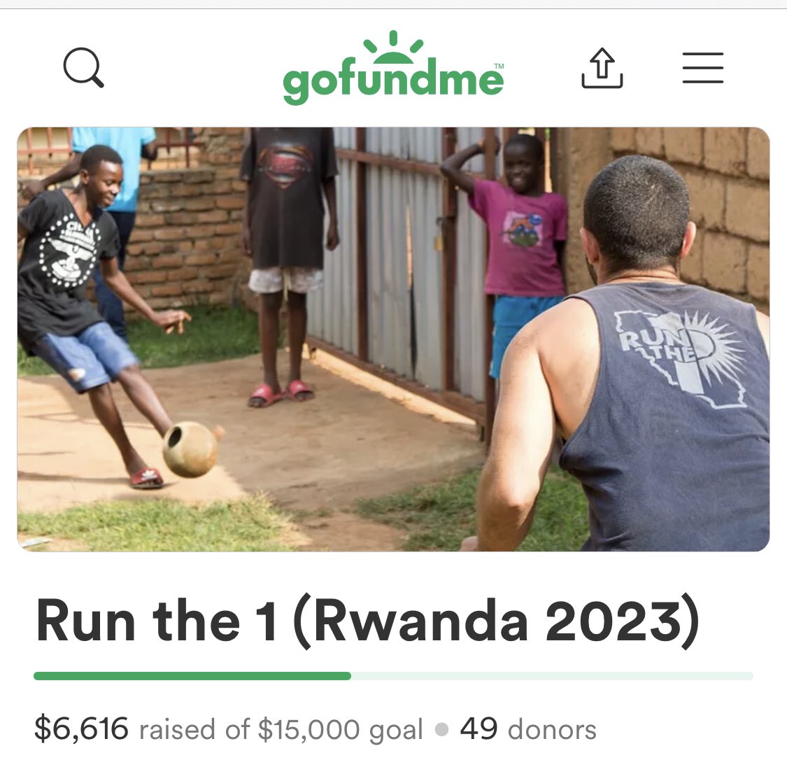 This charity means a lot to me. They could use some help raising money for school fees and running costs, if you could donate that’d be incredible. If you could spread the word, I’d appreciate it! #CharityTuesday #GivingTuesday #GoFundMe #RunTheOne #Rwanda
gofundme.com/f/run-the-1-rw…