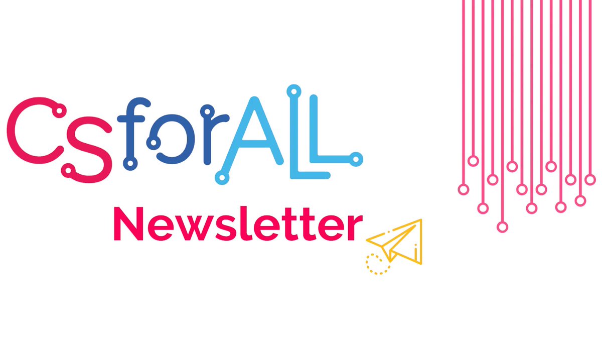 CSforALL's tweet image. Don't miss the latest #CSforALL news! Subscribe to our newsletter to receive program updates, community opportunities, and resources each month at bit.ly/CSforALLNewsle….