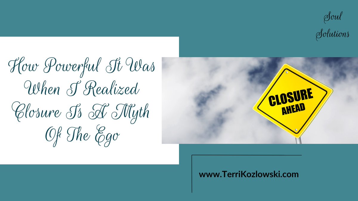 tmkozlowski's tweet photo. When you don't have closure, you suffer needlessly because you have the power within you to move forward without it. Here's how I did it.
#TransformationTuesday #SoulSolutions #ClosureMyth #NoClosure https://t.co/ztXeHmFClj