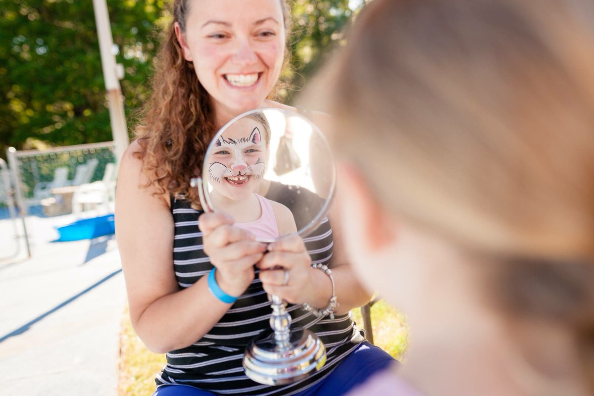 So today is #InspireyourHeartwithArtDay. Seeing my wife inspire children with her love of art is what inspires me. This is my favorite picture of Stephanie, which I think captures her love of art and the joy she brings those kids around her. What about art inspires you?