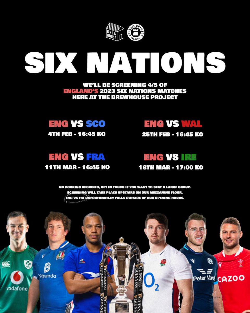 need somewhere to support the England boys in this years six nations? want great beer and great food too? say no more ..