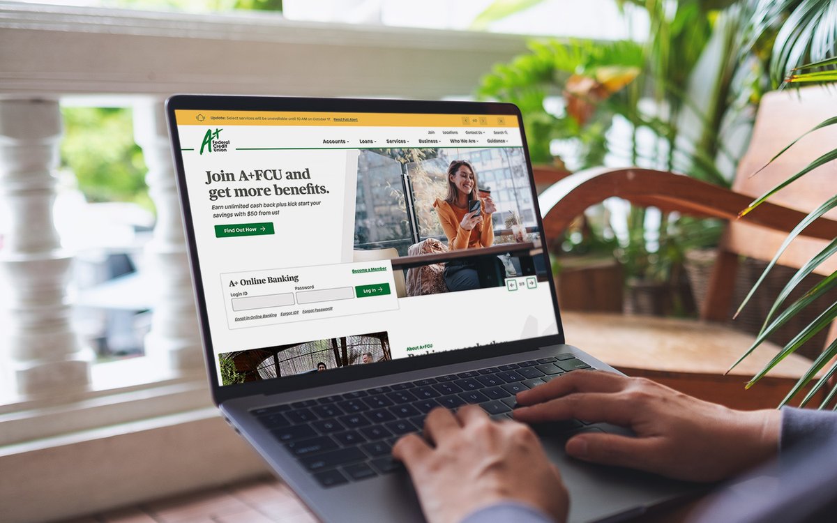 monkeeboy's tweet photo. It’s live! 🎉We’re excited to share our website redesign for A+ Federal Credit Union. Have a look around!
https://t.co/acKXhUBHWE https://t.co/5zy8pP7pb6