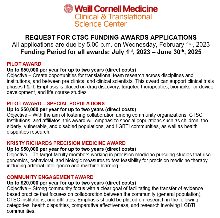 To start your application, click the link below: webcamp.ctsc.weill.cornell.edu/WebCAMP/Source…? @WeillCornell #CTSC @WCMC_CTSC