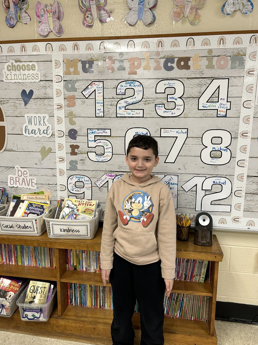 We have our 1st Multiplication Master! Bravo to Michael for mastering all his facts from 1-12. Keep up the great work! 👏🏻#wearebethpage