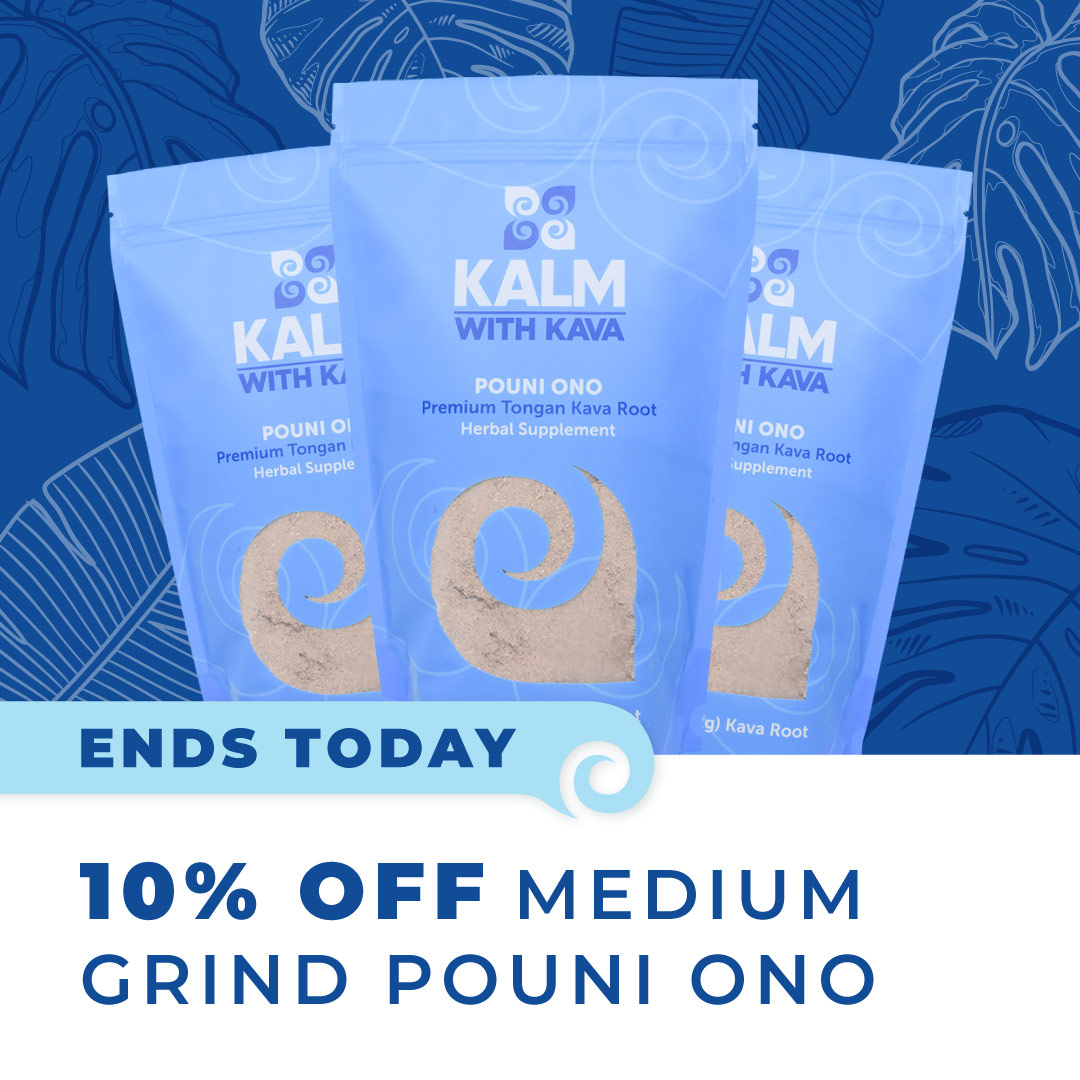 Today's your last day to enjoy 10% off Medium Grind Pouni Ono kava! Our Pouni Ono Sale ends tonight at 11:59MST, so stock up while supplies last! Shop the link in our bio.
.
.
.
#relax #relaxtheislandway #kava #kalmwithkava #kavakava #relaxation #sale #pouniono