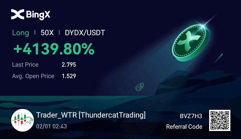 ThunderTraders's tweet photo. Starting 2023 off with a bang 💣

#DYDXUSDT Amazing trade by head trader @collectcrypt0 

Over 30R on the trade for 3% risk. Our followers accounts are mooning. 

Join here: https://t.co/Jd4NcLv4eP

Works with #Binance #Bybit

#btc #eth #BTCUSDT #ETHUSDT #DOGE #APTUSDT #APT https://t.co/TiuFkHgzRY