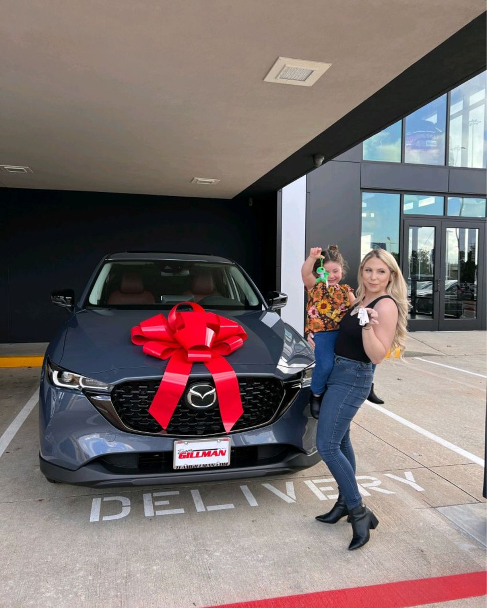 Brand new #MazdaMom! ❤️

Thank you for doing business with us and we hope you love your new #Mazda! 🤩

#TeamGillman #Automotive #HappyCustomers #Mazda
