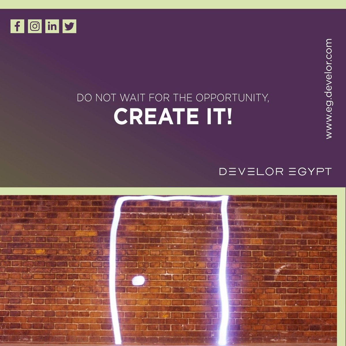 DevelorEgypt's tweet image. If you want to achieve something, you have to do it right now.

#opportunity #knockitup #createit #createimpact #quoteoftheday #positivethoughts #newday #newopportunity #acheive #live #dontgiveup #develor #develoregypt