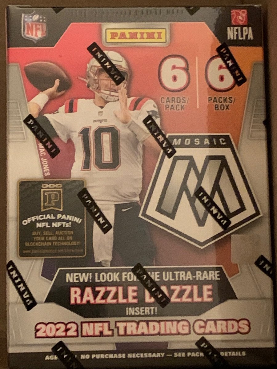 Who wants a 2022 Mosaic NFL blaster box?!?! - Follow @CardPurchaser - Retweet this tweet - Like this tweet I will not send links in DM Winner drawn 2/1 at 9pm central. US shipping please.