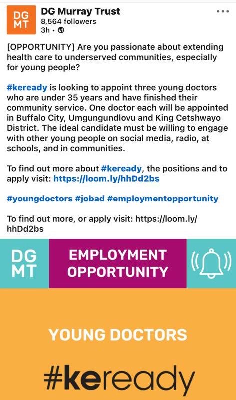 Young doctors sought