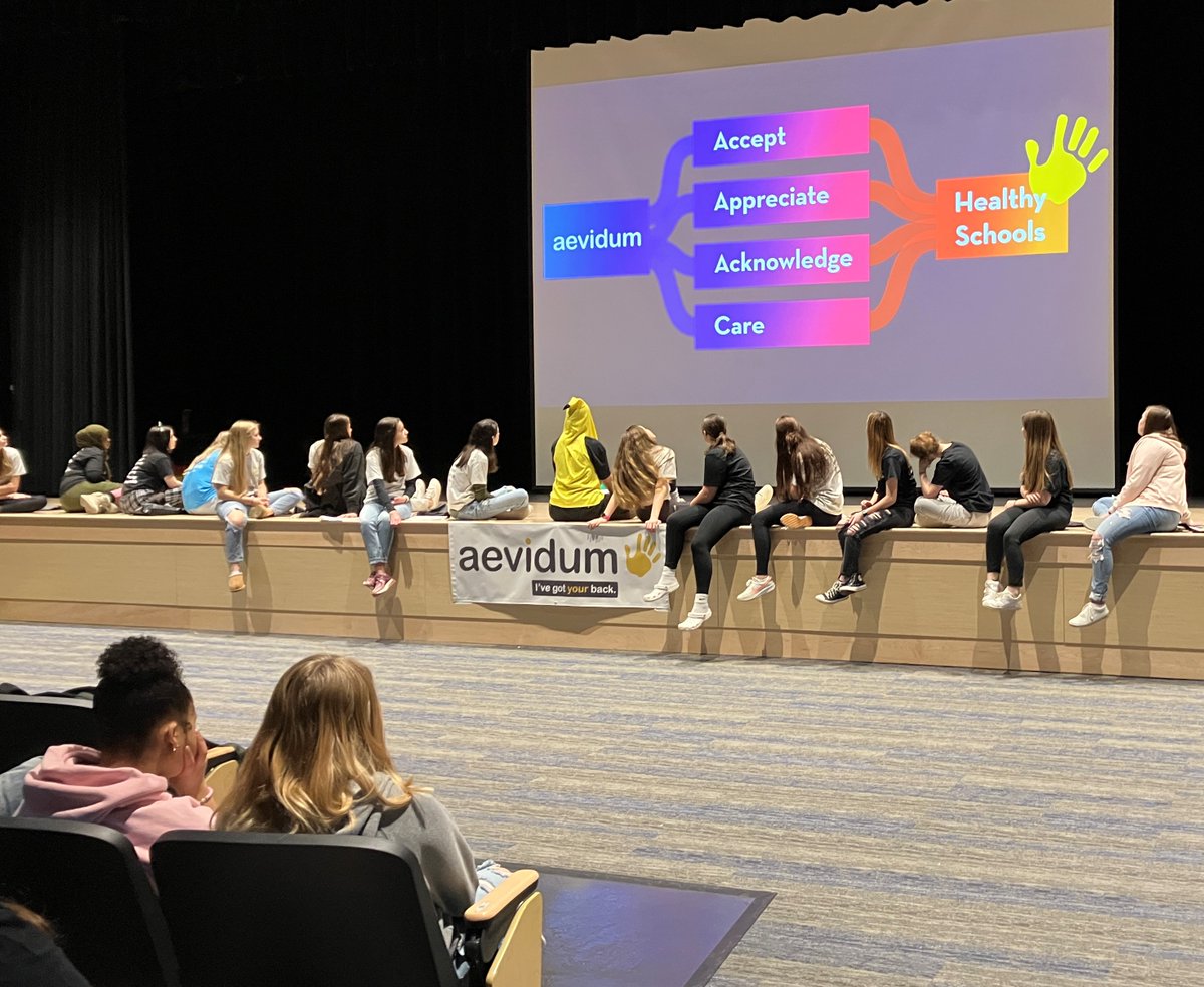 pennmanor's tweet photo. Penn Manor welcomed nearly 100 students from other schools to the high school today for "The Talk," a mental health and suicide prevention workshop sponsored by Aevidum. The evemt is designed to help schools establish and strengthen their own student-run Aevidum programs. https://t.co/HYMmHfqsT2