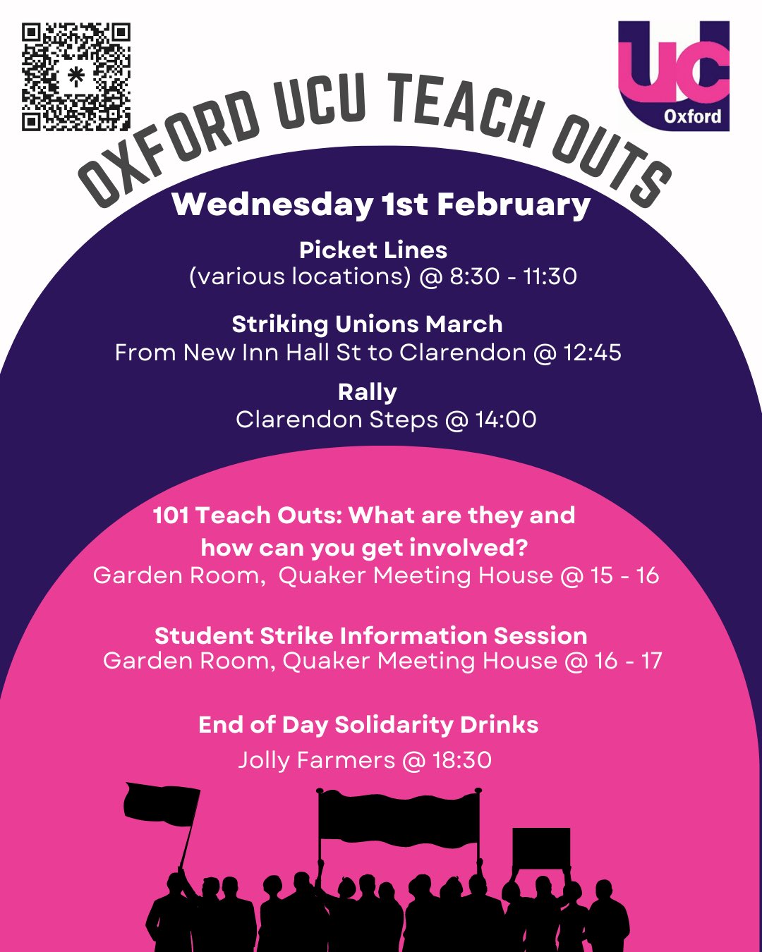 Oxford UCU on Twitter "🚨ANNOUNCEMENT🚨 Our first strike schedule is