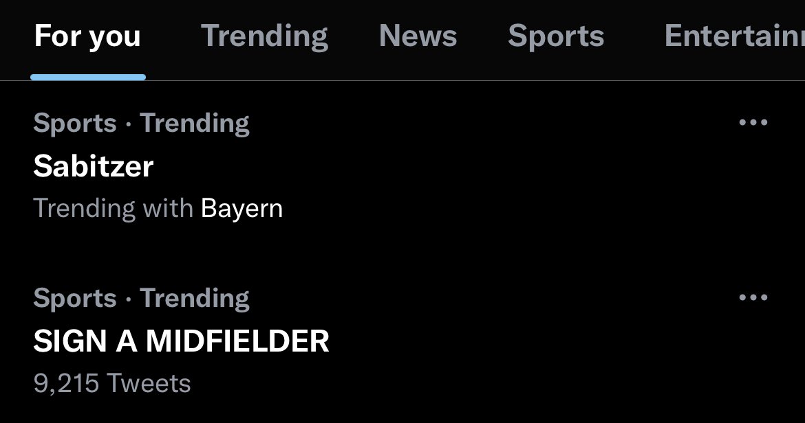 🚨🚨| The power of #mufc fans, we made the board move for Marcel Sabitzer - by making “sign a midfielder” trend highest in the world on the sports column of twitter. ✊