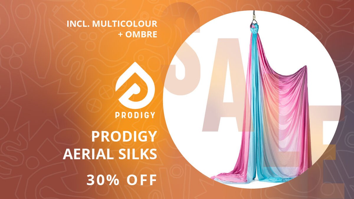 Get 30% off the amazing Prodigy Aerial silk range in our #Winter #Sale including the wonder multicolour &amp; ombre colourways.

firetoys.co.uk/sale-clearance…
