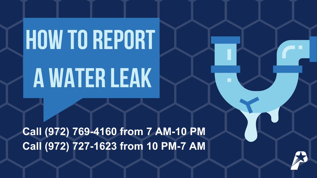 PlanoEM's tweet image. 🥶☎️🔩To report a water leak or water emergency in Plano, call (972) 769-4160 during regular business hours, 7 am to 10 pm. To report after hours, call (972) 727-1623. #Plano #dfwwx #waterleak