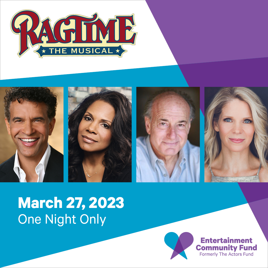 We are thrilled to announce our one-night-only reunion concert of #Ragtime, starring @AudraEqualityMc, @bstokesmitchell, #PeterFriedman & @kelliohara will take place on Monday, March 27, 2023! entertainmentcommunity.org/ragtime2023