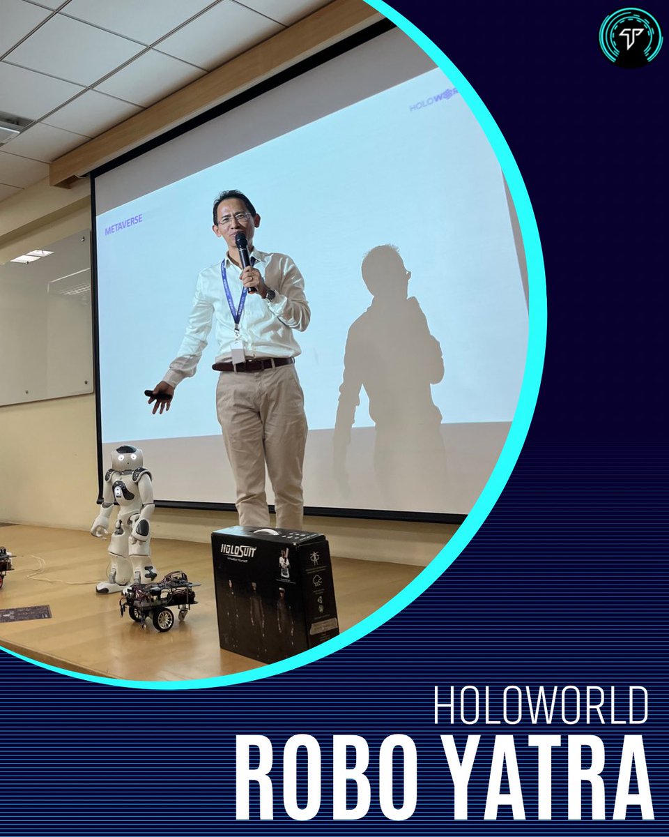 theturingclubJU's tweet photo. A glance at a TTC-hosted event in collaboration with @holoworld_one
#Roboyatra is a journey filled with opportunity, knowledge, and fun; a journey into the worlds of #AR, #VR, and #robotics . https://t.co/AMgf4jS4AA