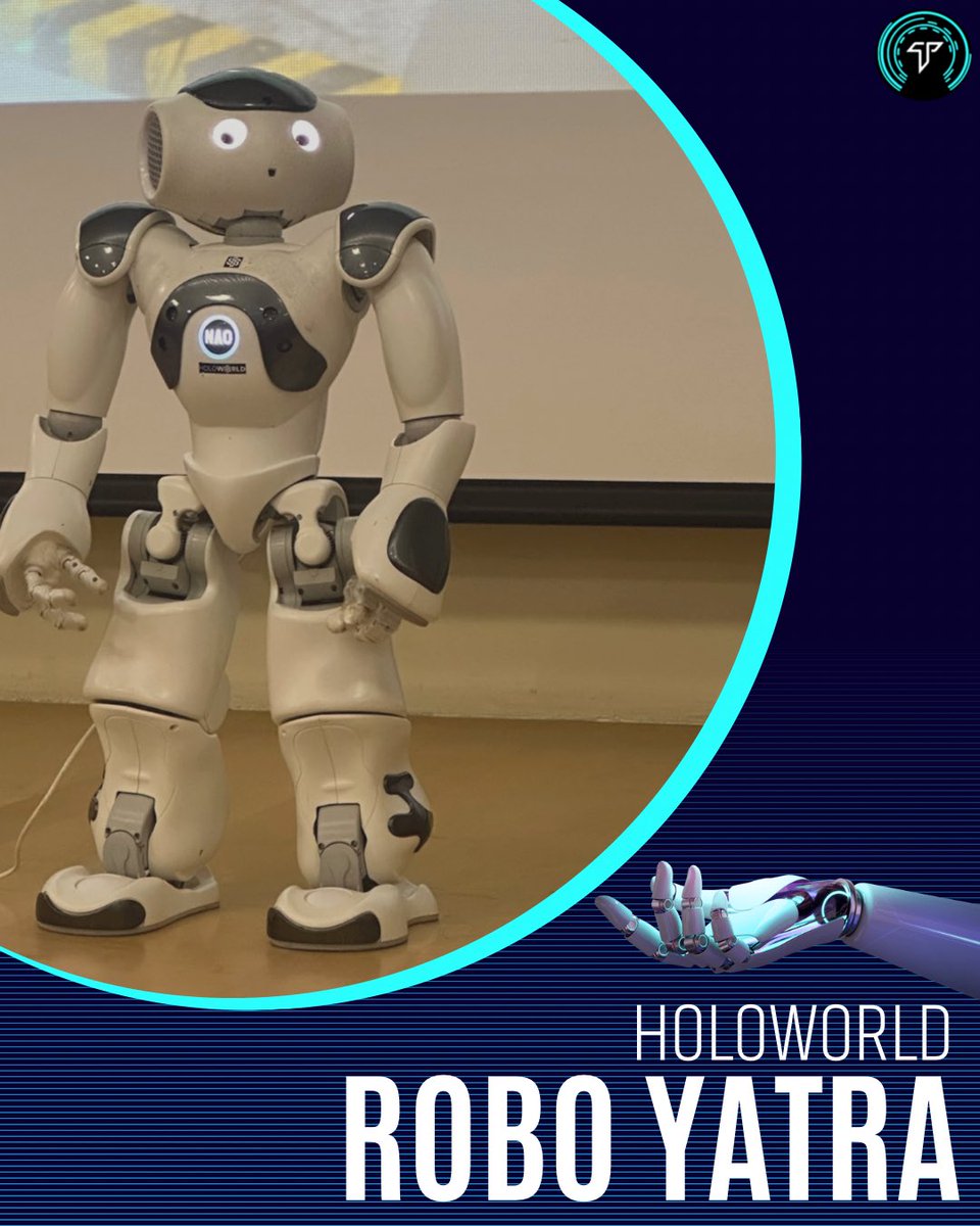 theturingclubJU's tweet photo. A glance at a TTC-hosted event in collaboration with @holoworld_one
#Roboyatra is a journey filled with opportunity, knowledge, and fun; a journey into the worlds of #AR, #VR, and #robotics . https://t.co/AMgf4jS4AA