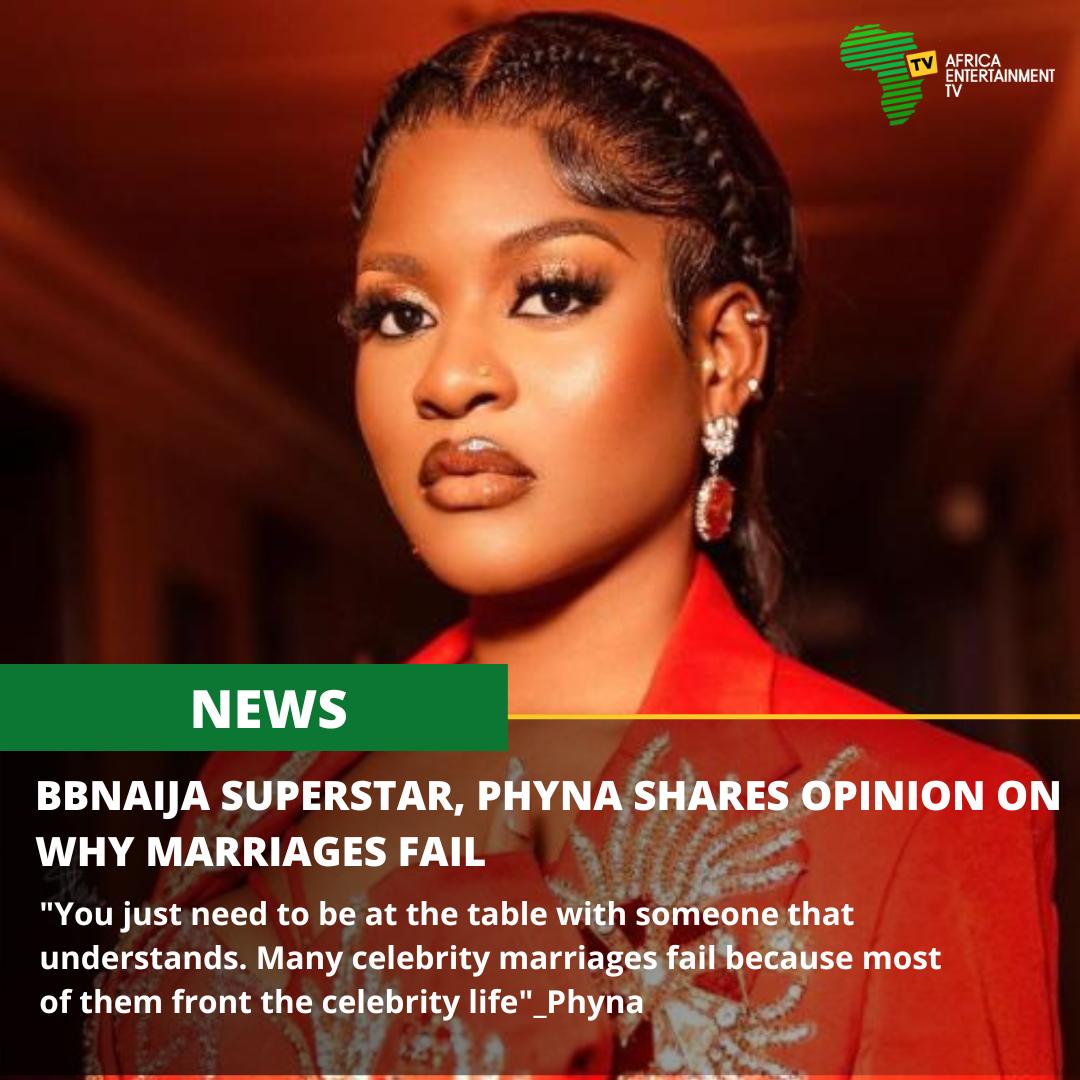 africaenttv_'s tweet photo. The level up BBNaija star, Ijeoma Josephina Otabor popularly known as Phyna shares her opinion on why celebrity marriages fail in an interview session with a popular television channel,TVC.

Fact or Capping ?

Video via second slide👇
#Phyna 
#bbnlevelup
#Africaentertainmentv https://t.co/YNmnHbh9sy