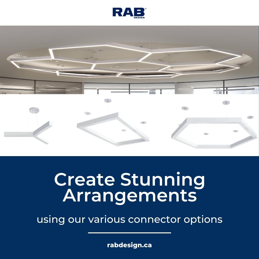 rabdesign's tweet photo. Create beautiful lighting arrangements using the LND/LNUD-LED.
Our LND/LNUD-LED lighting fixture provides endless modern design capabilities because of our wide selection of connectors, allowing for Octagon, Square, Rectangle, Cross, T and Y-shaped arrangements!
#RABDesign #led https://t.co/MFN5PTonS9