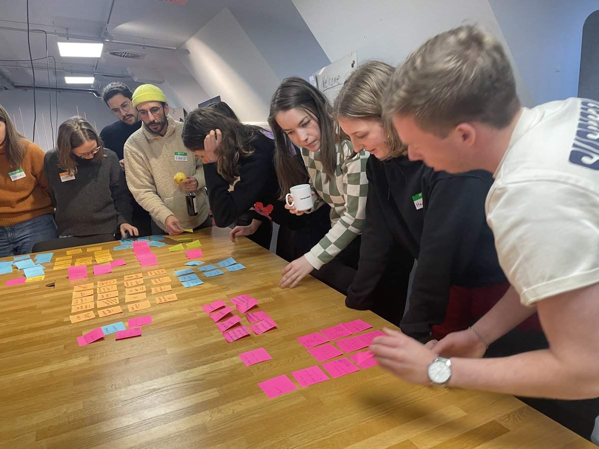 danb_zzo's tweet image. Our #erasmus+ #bip workshop #design4humanity ⁦@CodeUniversity⁩ with amazing visiting students from ⁦@TUeindhoven⁩ &amp;amp; #IADE-lisbon begins with an #unconference style #bipberlin with ⁦@kand⁩ and #antonioGorgel expanding on the theme from ⁦@transmediale⁩ 2023