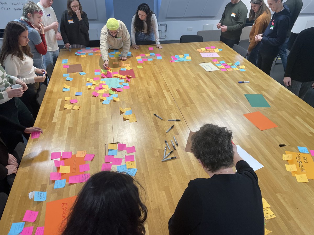 danb_zzo's tweet image. Our #erasmus+ #bip workshop #design4humanity ⁦@CodeUniversity⁩ with amazing visiting students from ⁦@TUeindhoven⁩ &amp;amp; #IADE-lisbon begins with an #unconference style #bipberlin with ⁦@kand⁩ and #antonioGorgel expanding on the theme from ⁦@transmediale⁩ 2023