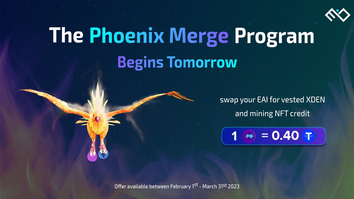 edainsw's tweet photo. #CryptoDATA is dedicated to upholding the best interests of the #Edain and #ZiXXar communities. Therefore, we’re pleased to announce that the Phoenix Merge Program is starting tomorrow!
👉Stay tuned: https://t.co/1ghjtQMeSM https://t.co/khcT9b7mRA