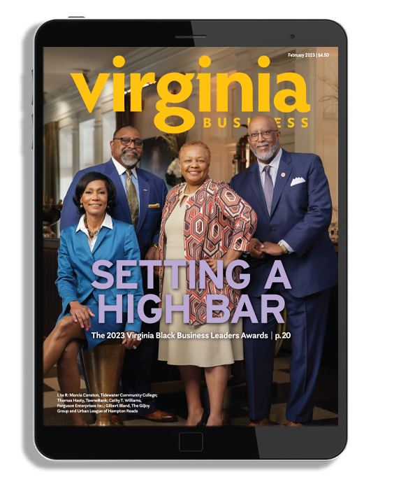 VirginiaBiz's tweet photo. Virginia Business announces our first class of Virginia Black Business Leaders Awards winners in the February 2023 issue, online now! Congrats to the 17 execs! Plus: Is DEI fading? And a preview of @sitw's return to Va. Beach https://t.co/1IsWvthhlY https://t.co/pSVIxAe60W