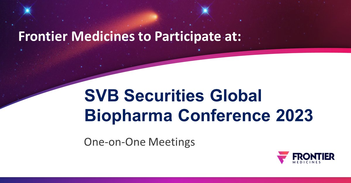 Our executive team is hosting meetings at the SVB Global Biopharma Conference. We hope to (virtually) see you there!
