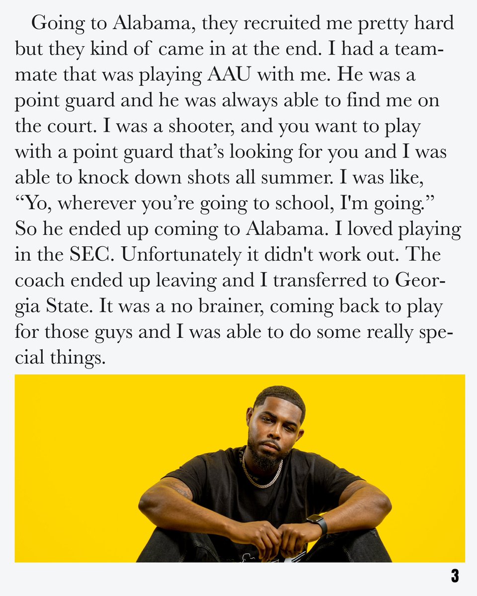 Purpose2BeHeard's tweet photo. Last week in The Locker Room we featured former @GeorgiaStateMBB player, @D_Mitch23 💬💛 Devin shared with us life in Chicago, his college basketball journey &amp; starting out his freshman year playing for @AlabamaMBB and making the decision to transfer, coaching &amp; more. ⤵️ https://t.co/oMJnyXGCjI
