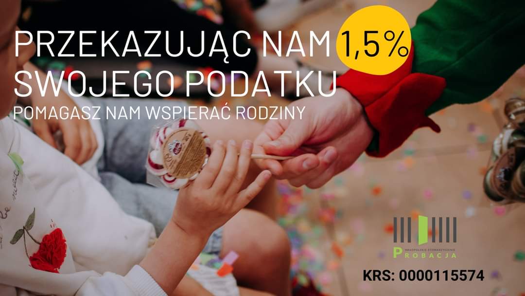 To dzięki 1,5% możemy wspierać rodziny dotknięte izolacja penitencjarną. Prosimy- pamiętajcie o nas przy rozliczeniu podatkowym za 2022 rok!