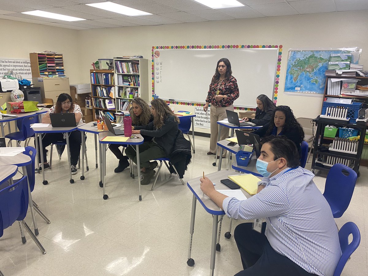 💎 Math PLC underway taking a dive into MAP MOY reports and planning to enhance targeted small group instruction. 💎🦅 On 🎯 #Makingprogress #SoaringTogether @GEMS_RSalcido @EvaQuezada5 @uneiragalaviz @Debbie_stemgirl