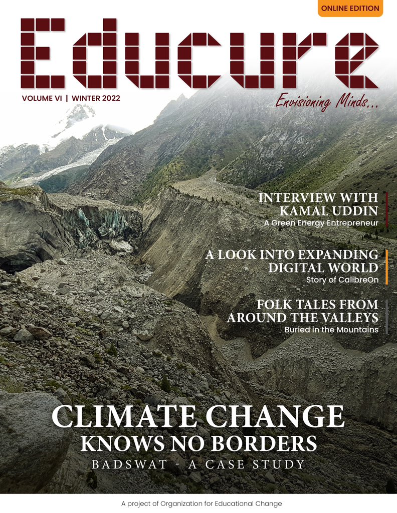 rahila_karim's tweet photo. Our Educare Magazine edition 6 is finally here. Give it a read and explore our thought provoking themes of climatic change , sustainable energy, digital global economy , folklore and many more.
#EducureVI #oec2022 #educure #folklore #climatechange #digitaleconomy https://t.co/yX9OdXL9GR