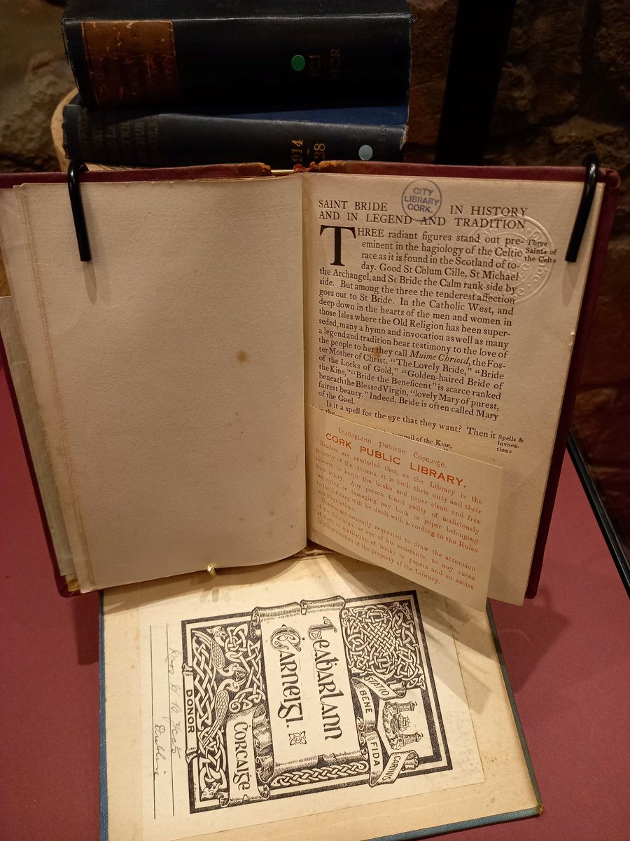 ‘...here and there in sheltered places snowdrops shyly whispered that Winter was passing and that the earth was pulsing with renewed life.’ Saint Bride: the greatest woman of the Celtic Church.

Donated by George Yeats to the City Library collections in 1921. 

#SaintBrigidsDay