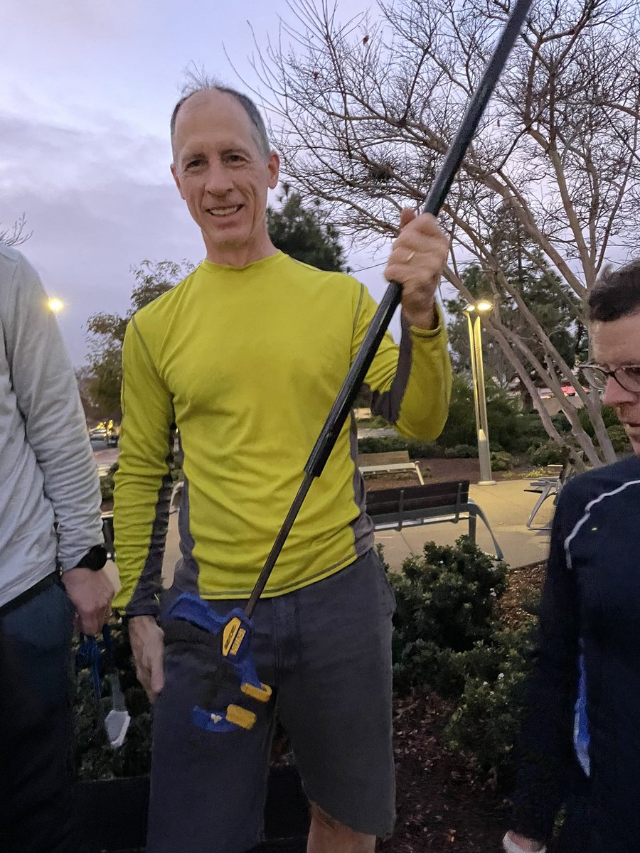 jondhoward's tweet image. Chick-fil-A takes San Diego. No F3 San Diego? No problem. Time for a Pop-Up AO. “Shovel” flag (modified to a clamp flag for travel purposes) compliments of Derby! Take @F3Nation with you. #F3Nation #SYITG #F3ChickfilA #F3Downrange